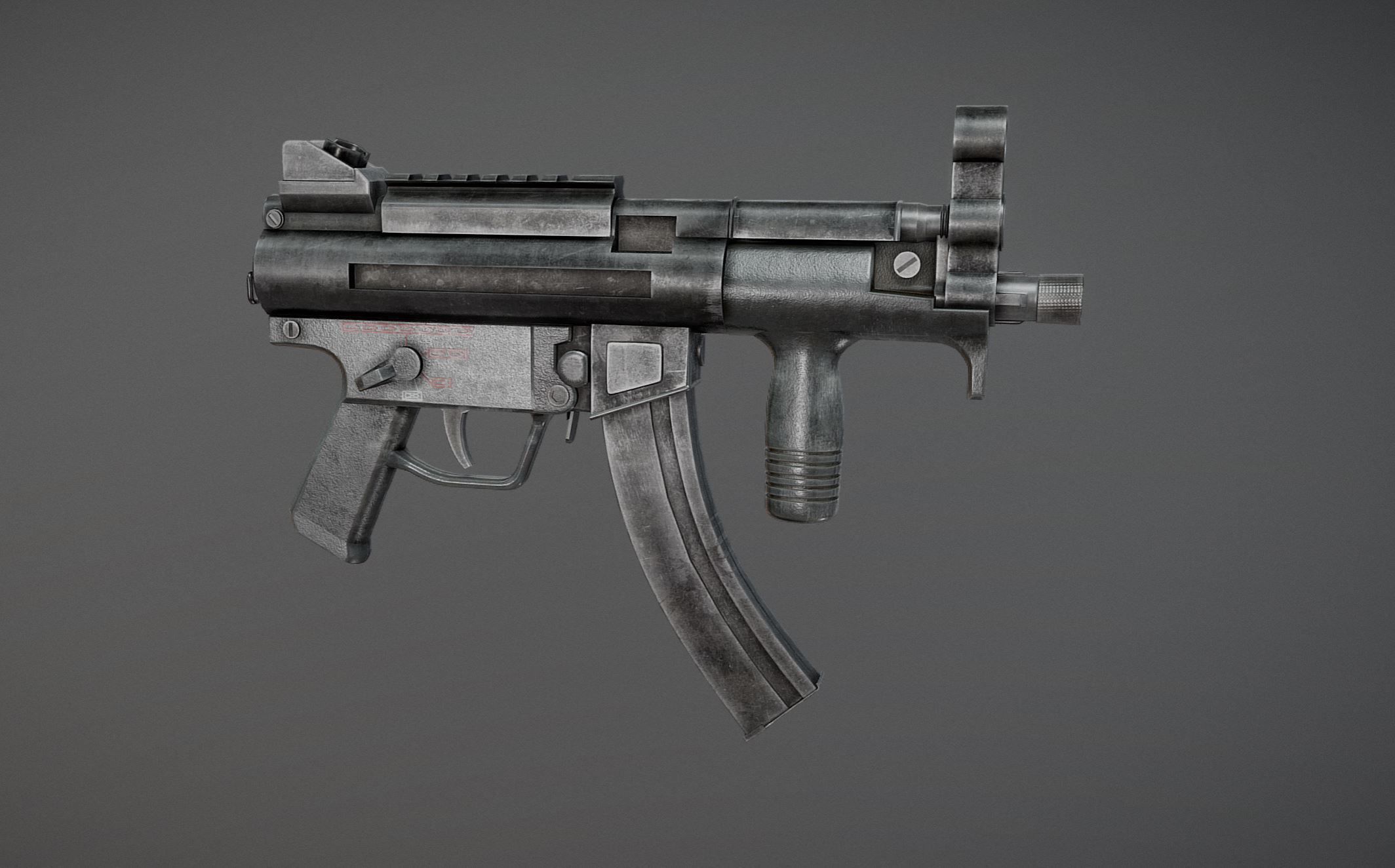 MP5 mega pack Low-poly 3D model_18