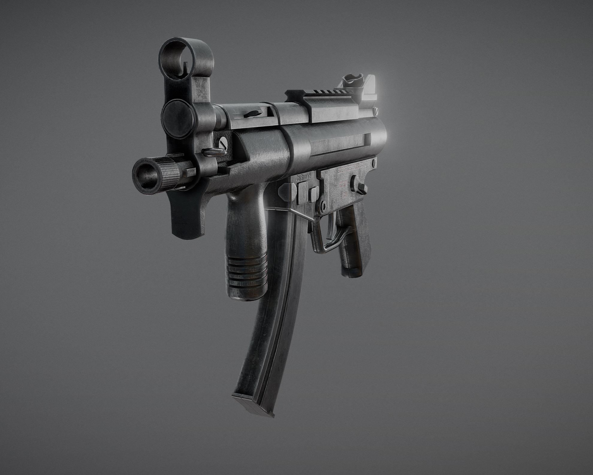 MP5 mega pack Low-poly 3D model_20