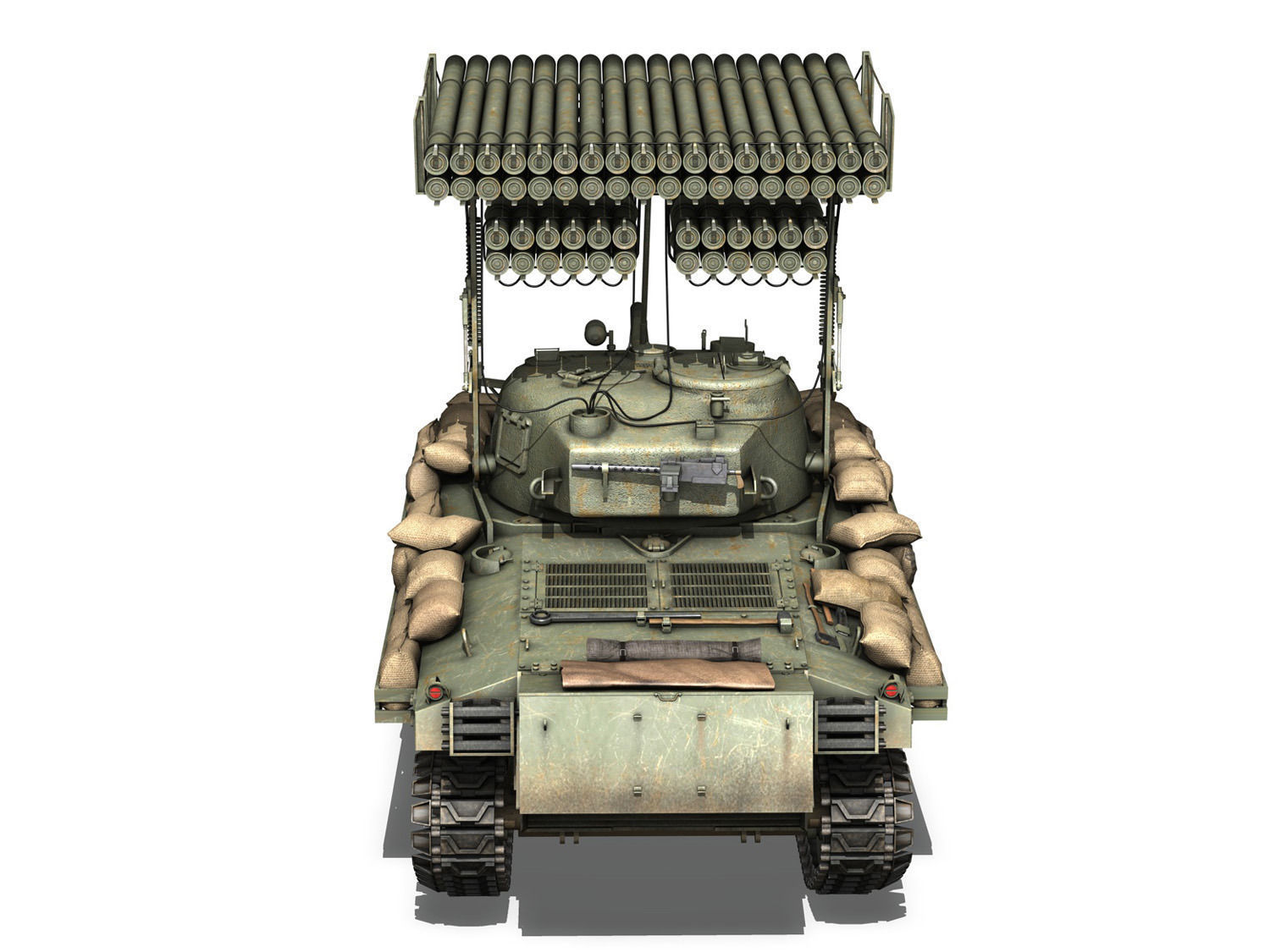 M4A3 Sherman Calliope 3D model_6