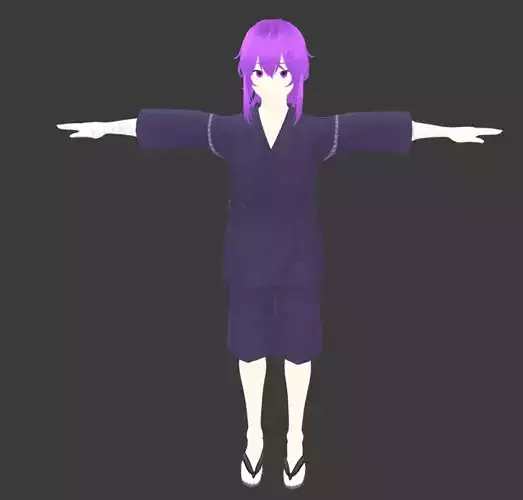 Anime Boy Ninja Character - Fully Rigged