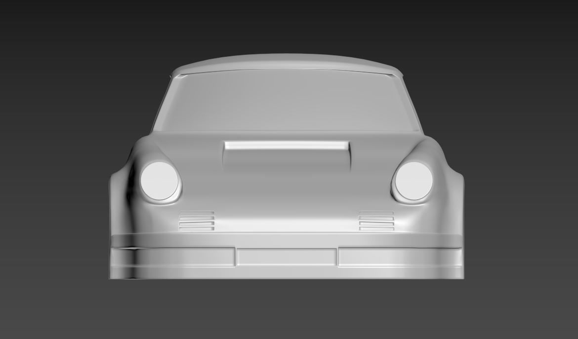 Porsche 911 simplified decorative model ver4 3D model 3D printable | CGTrader