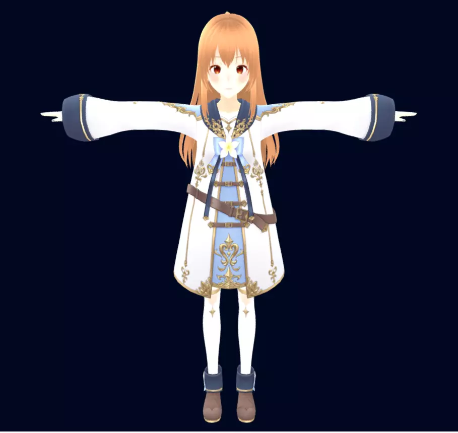 Anime2 Free 3D model_0