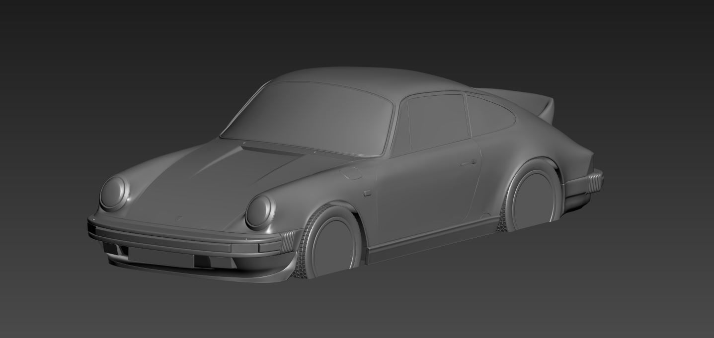 Porsche 911 Carrera Coupe 1987 3D print model_2