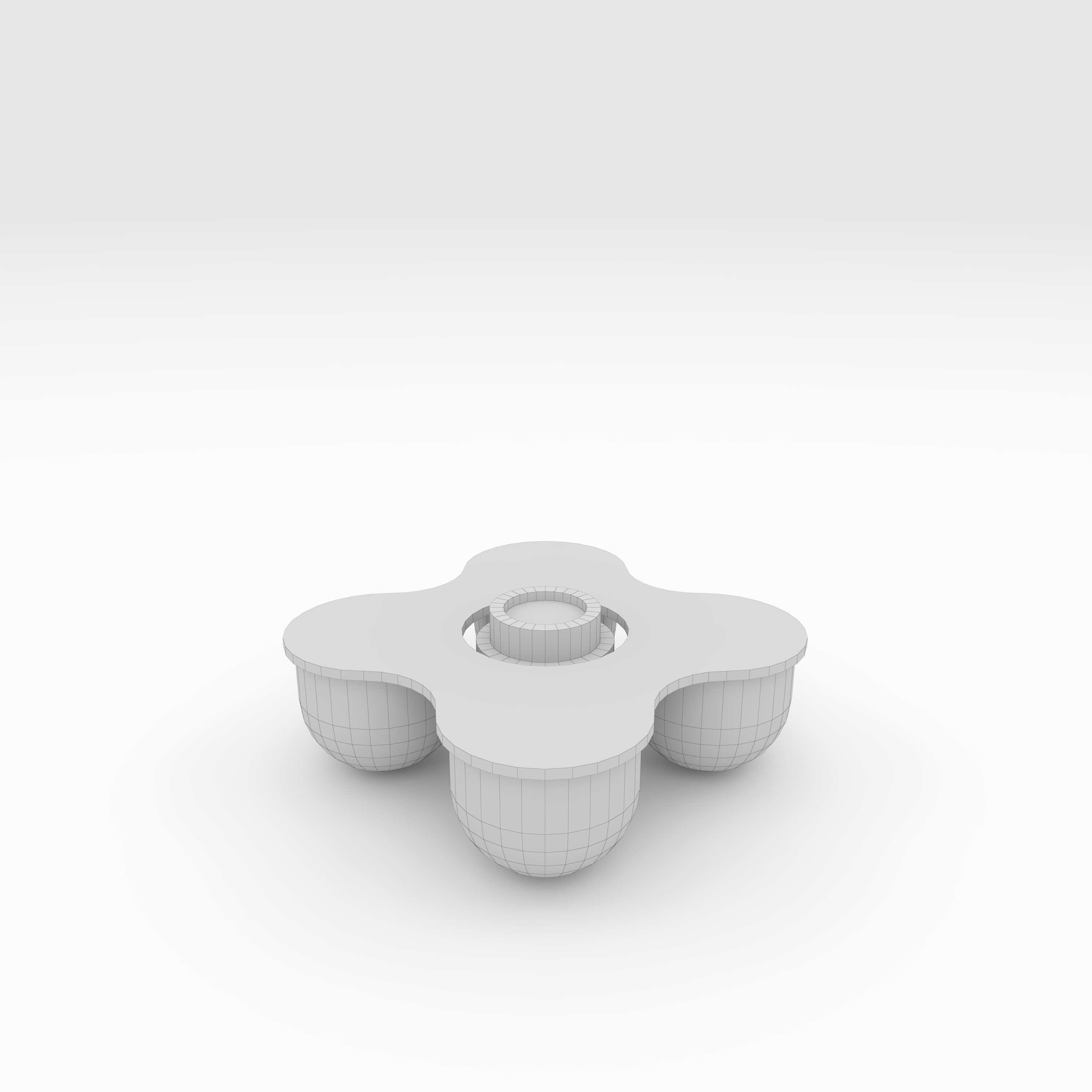 Bench Park 59 Low-poly 3D model_3