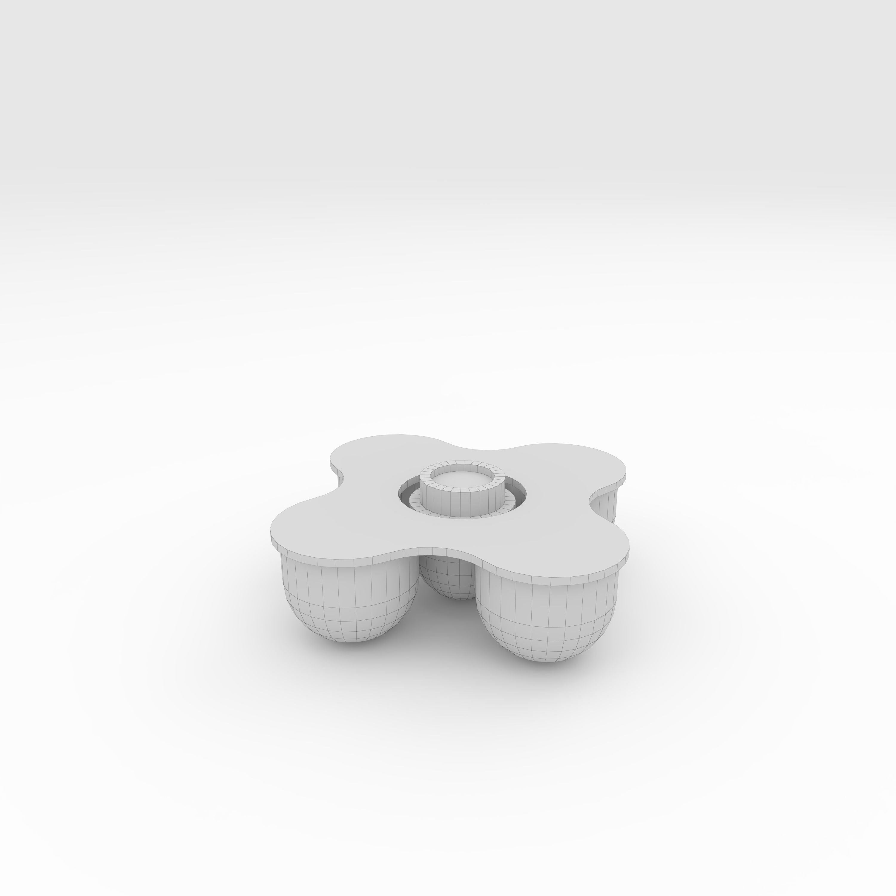 Bench Park 59 Low-poly 3D model_1