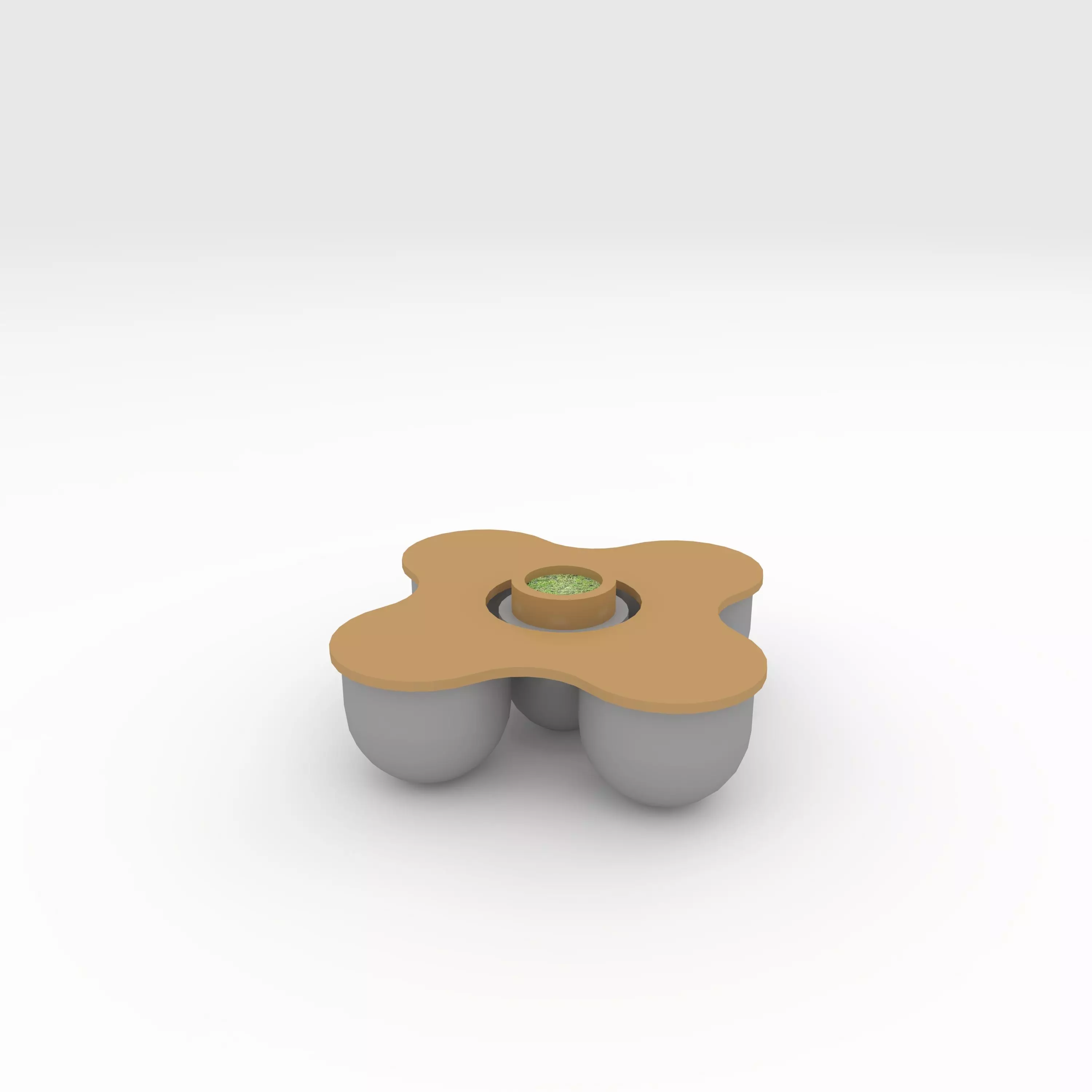 Bench Park 59 Low-poly 3D model_0