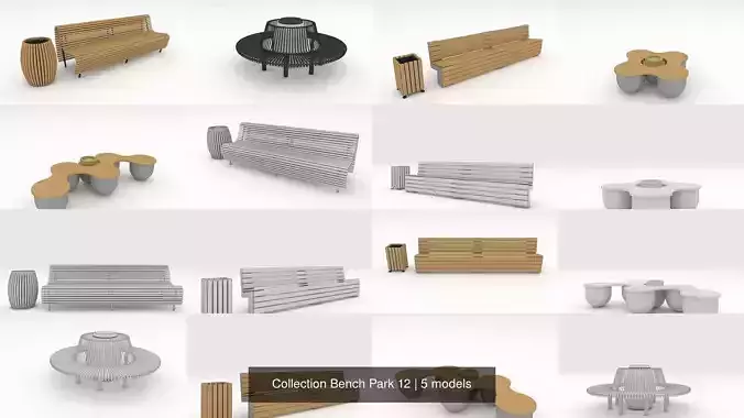 Collection Bench Park 12 