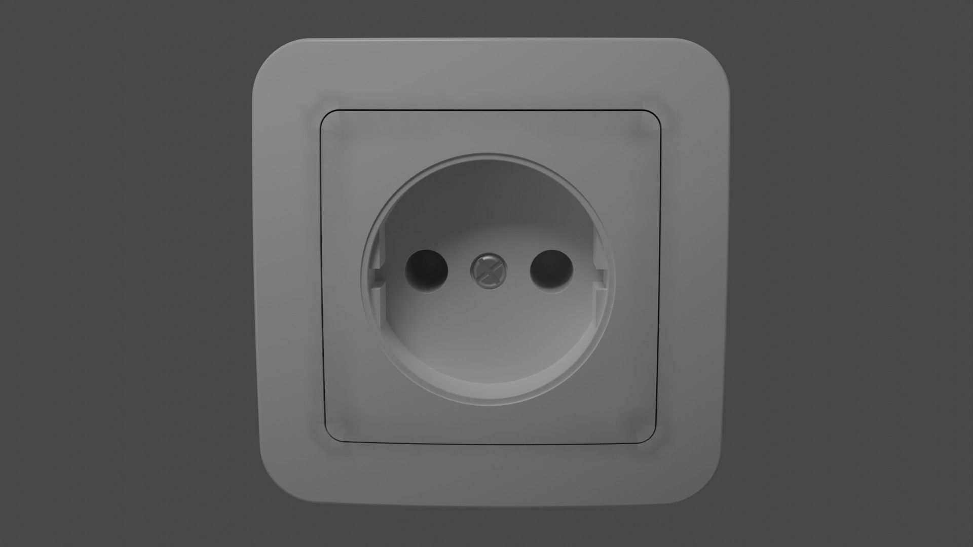Sockets and light switches 6 models PBR  3D Model Collection_8
