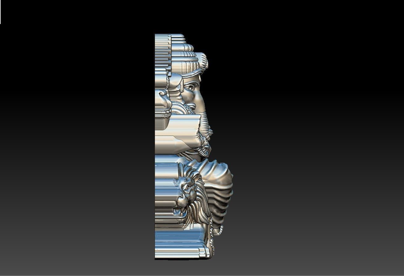 VINAYAGAR WITH LION PENDENT 3D print model_7