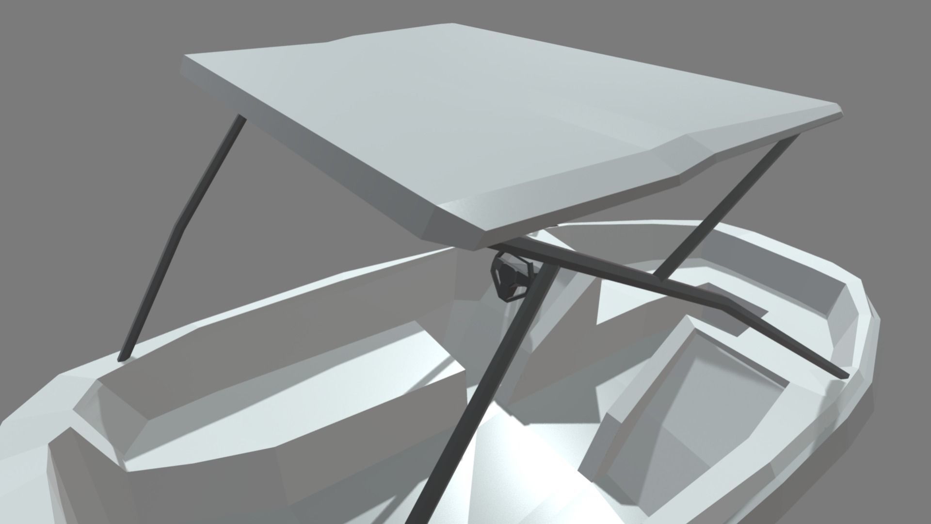 Low Poly Boat 01 Low-poly 3D model_6