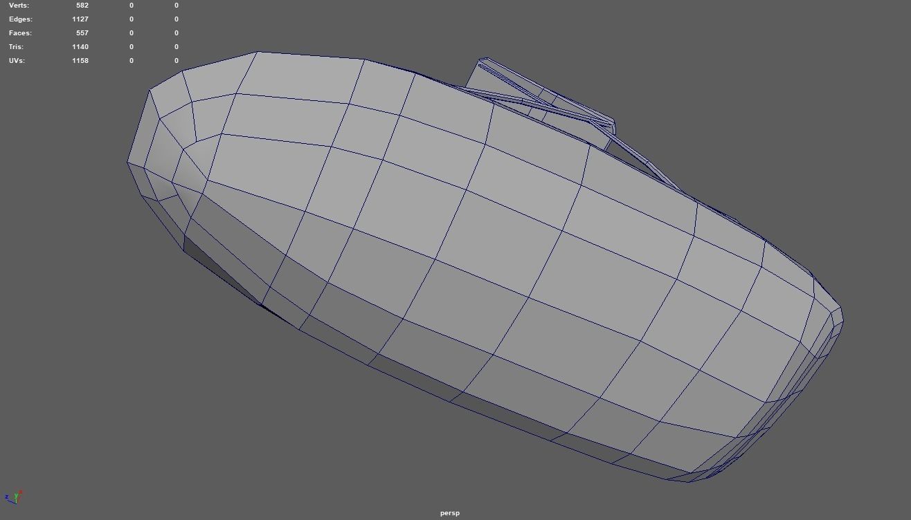 Low Poly Boat 01 Low-poly 3D model_9