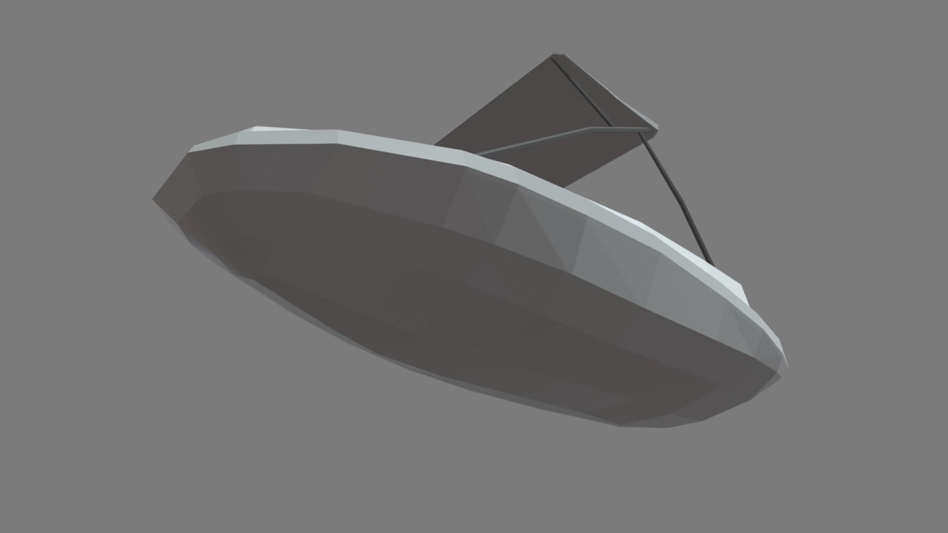 Low Poly Boat 01 Low-poly 3D model_2
