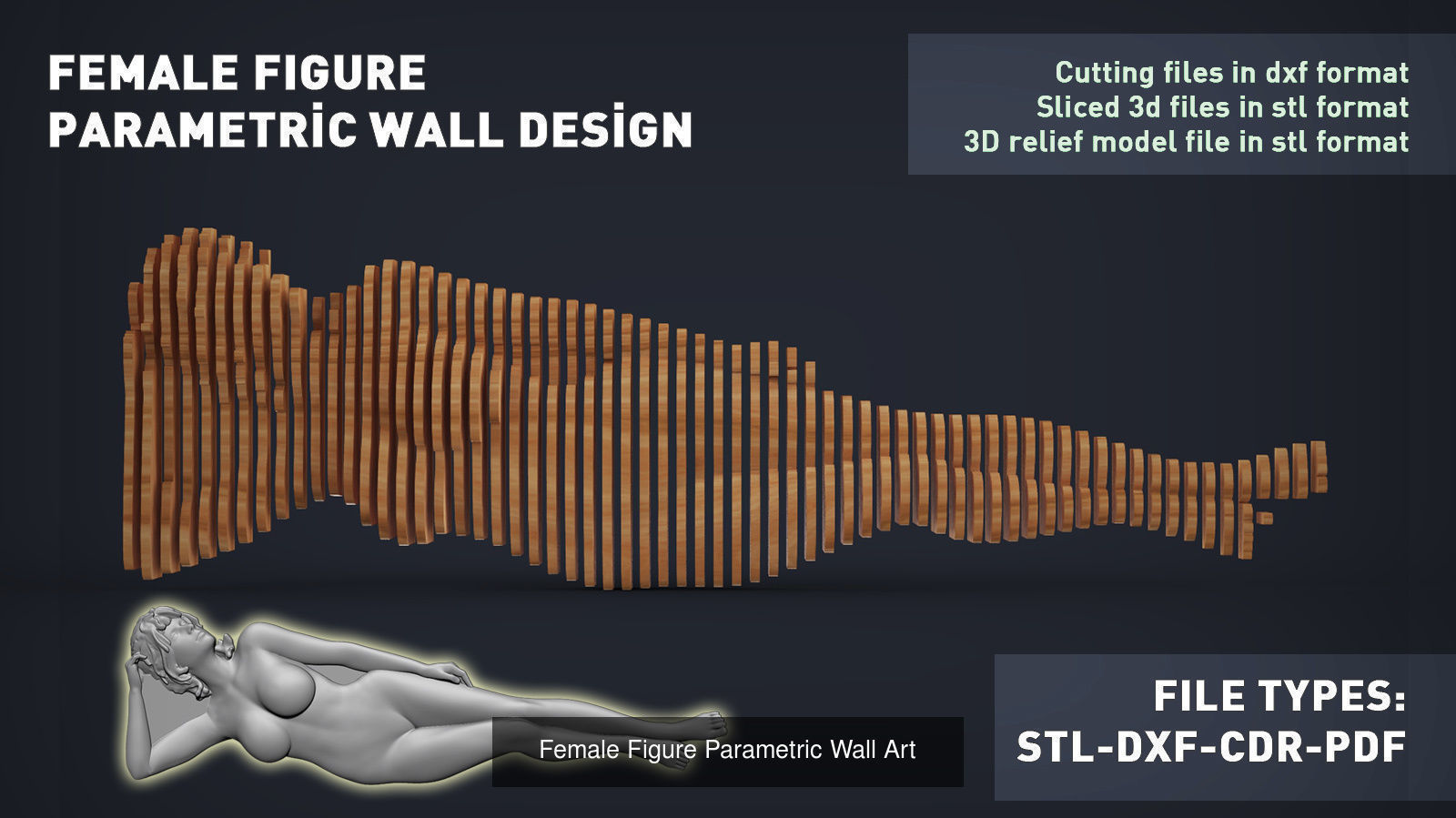 Wall Art Panel Set 3D Model Collection_16