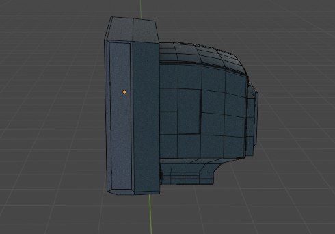 Low-poly CRT Televesion  Low-poly 3D model_7
