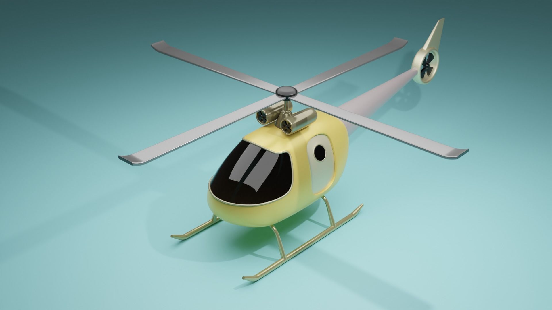 Helicopter  3D model_1