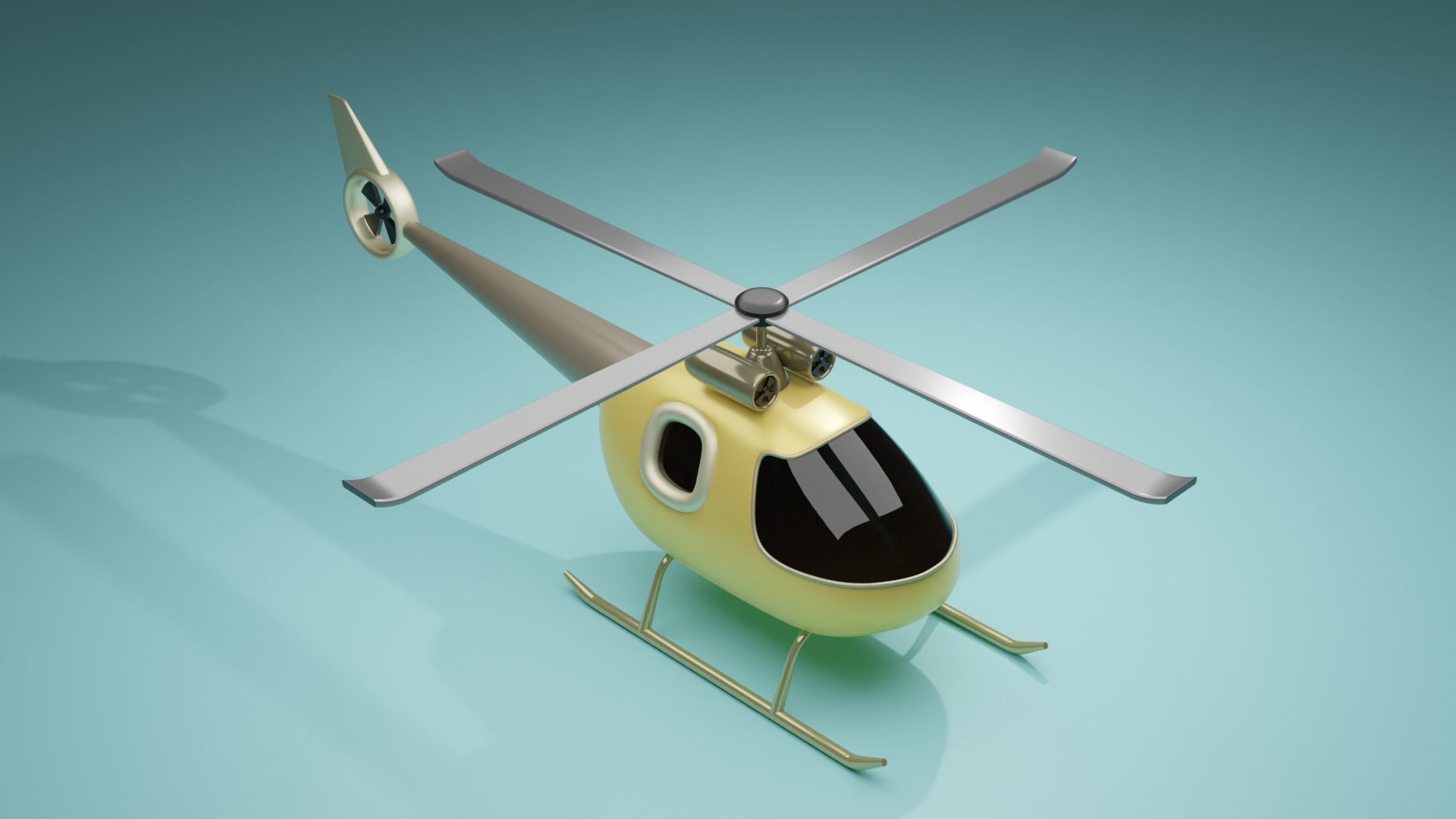 Helicopter  3D model_3