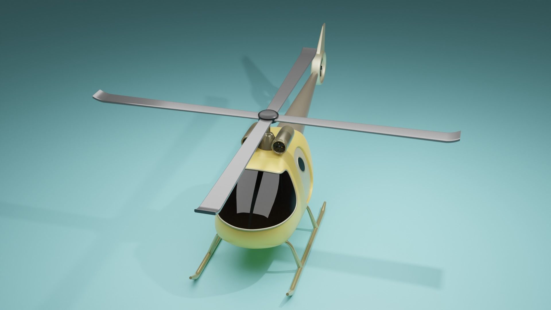 Helicopter  3D model_4