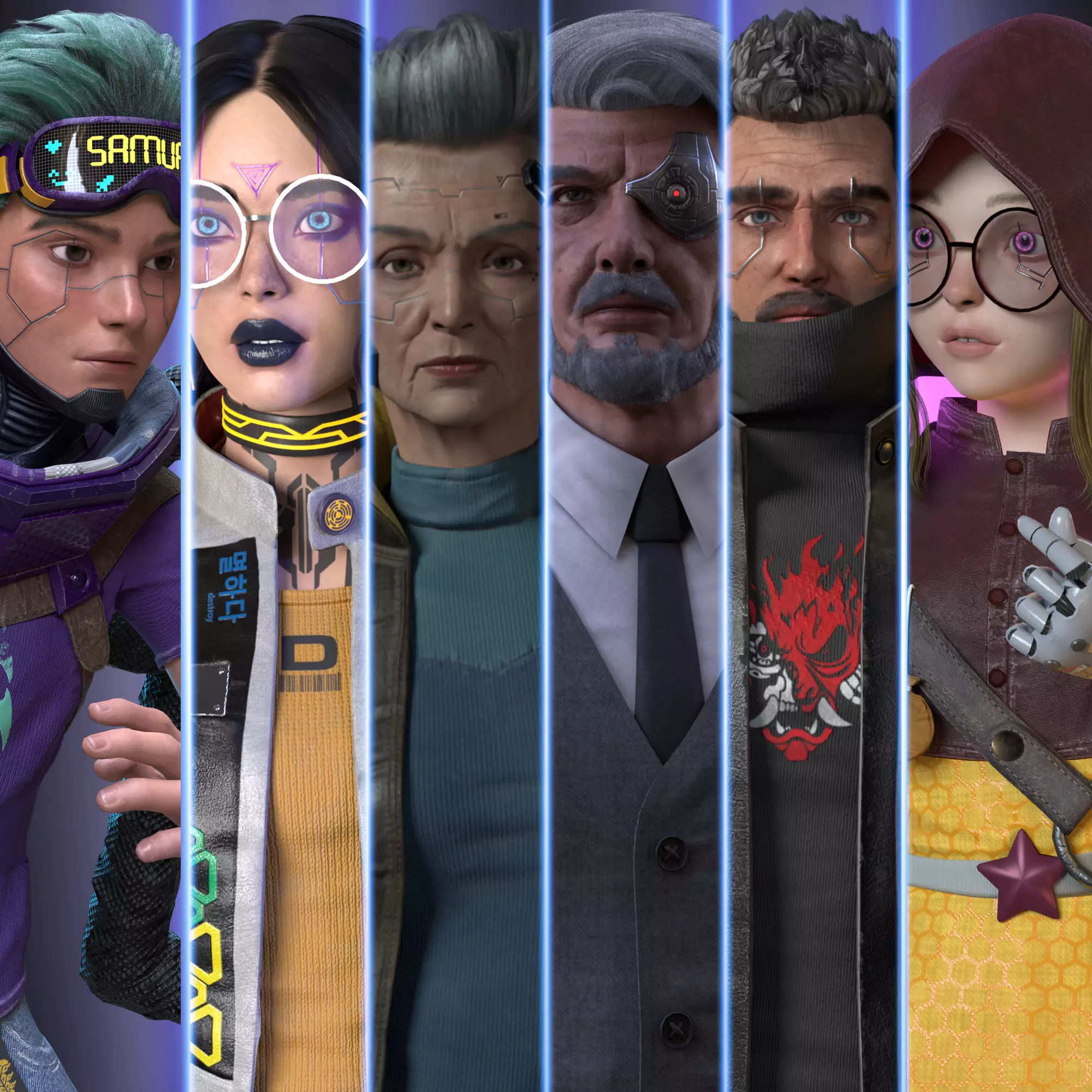 CyberPunk Collection Low-poly 3D model