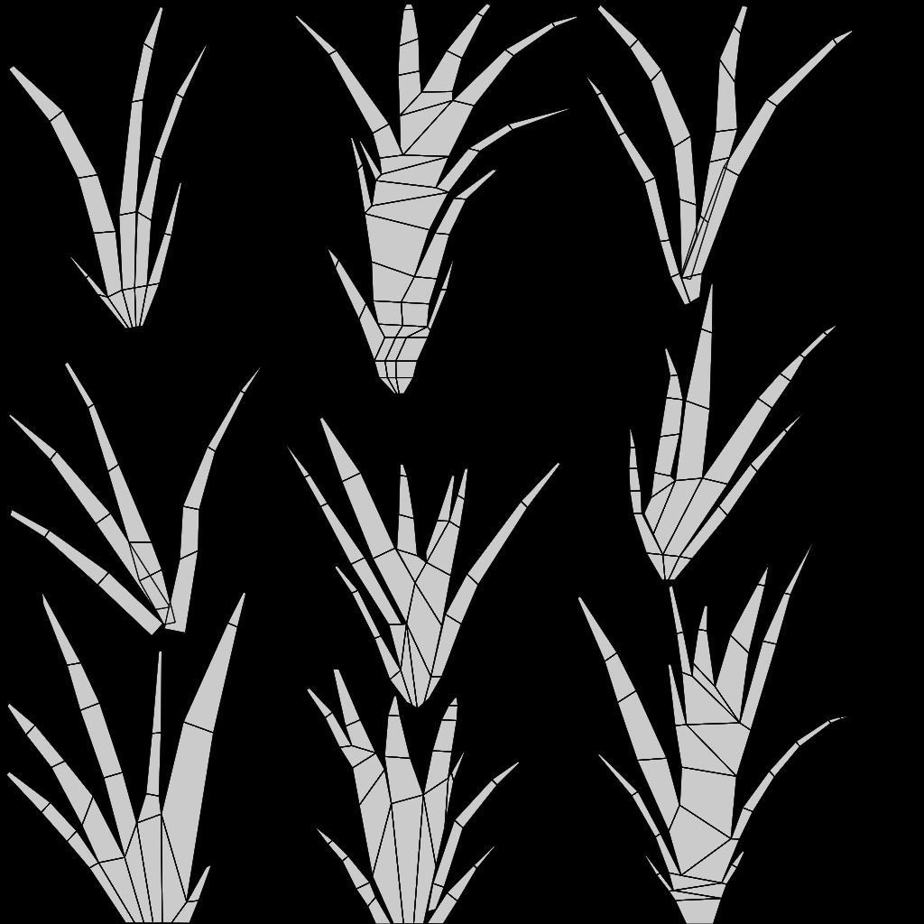 Ultimate Low-Poly Grass Pack for Game ArchViz 2023 Low-poly 3D model_7