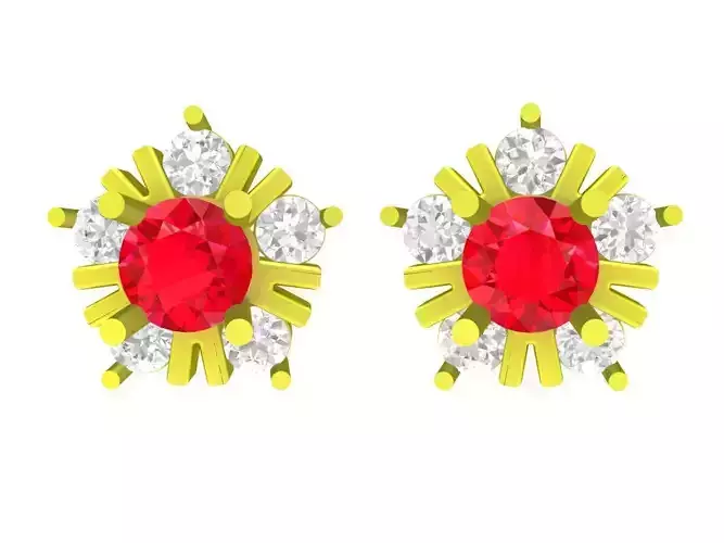 6311 luxury hongkong diamond women earrings