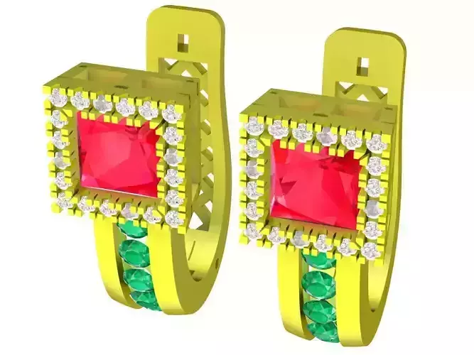 6318 korean Diamond Women Earrings