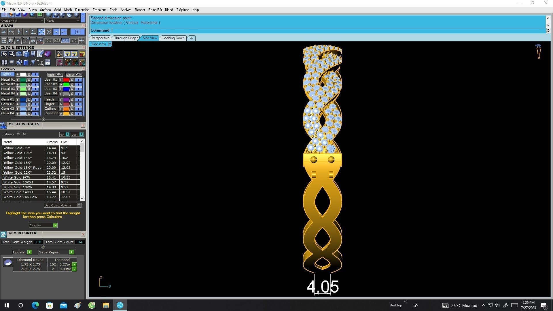 6326 New Design Korean Diamond Bangle Bracelets 3D print model_7