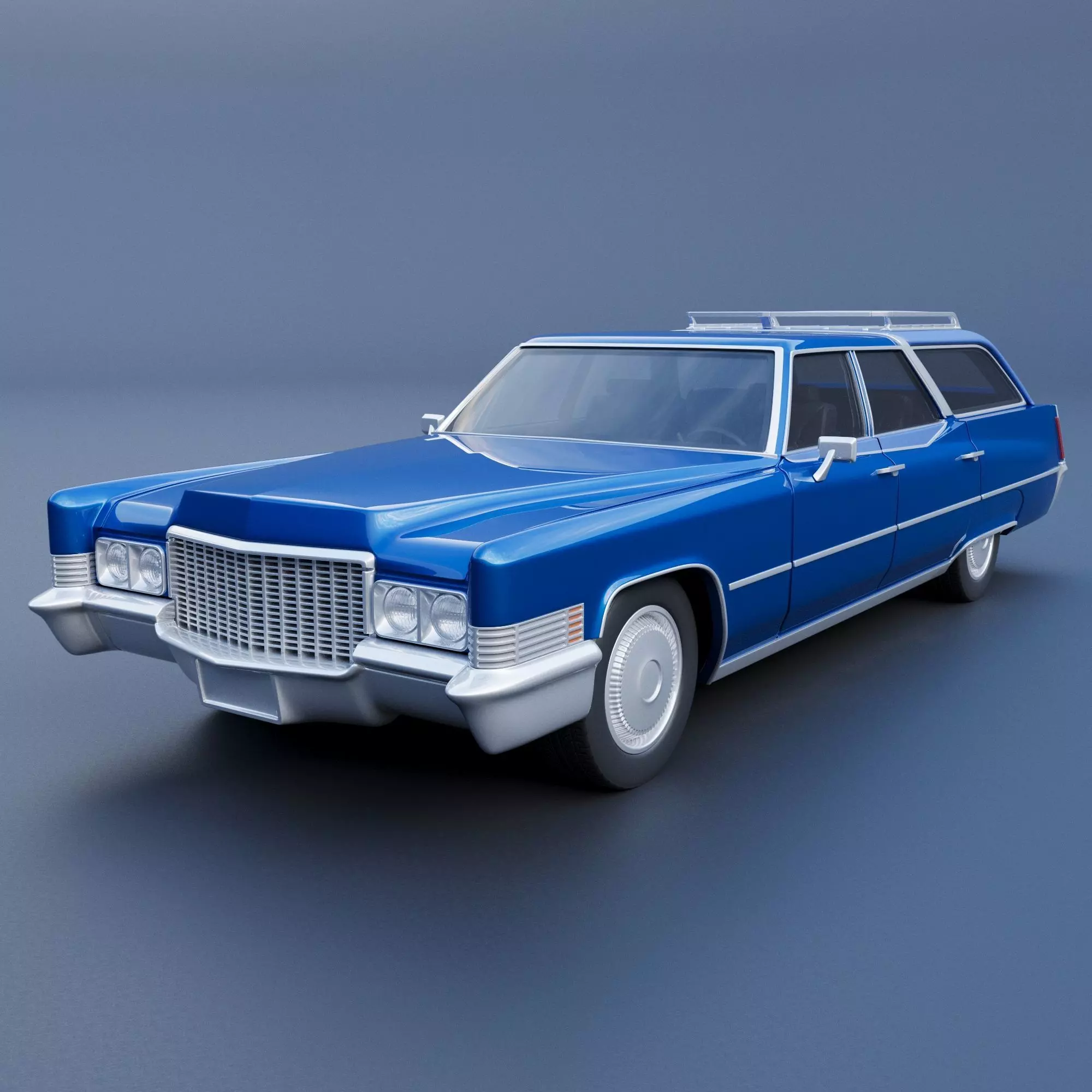 Cadillac Fleetwood Brougham Wagon 1970 3D print model_0
