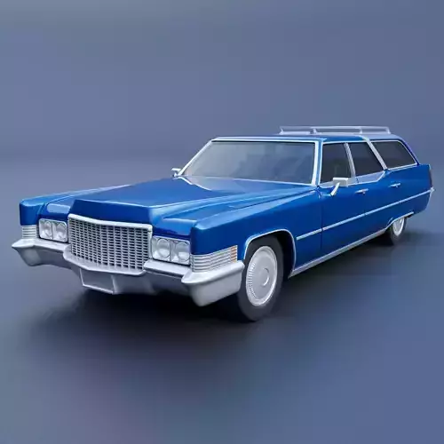 Cadillac Fleetwood Brougham Wagon 1970 3D print model Cadillac Fleetwood Brougham Wagon 1970 3D print model