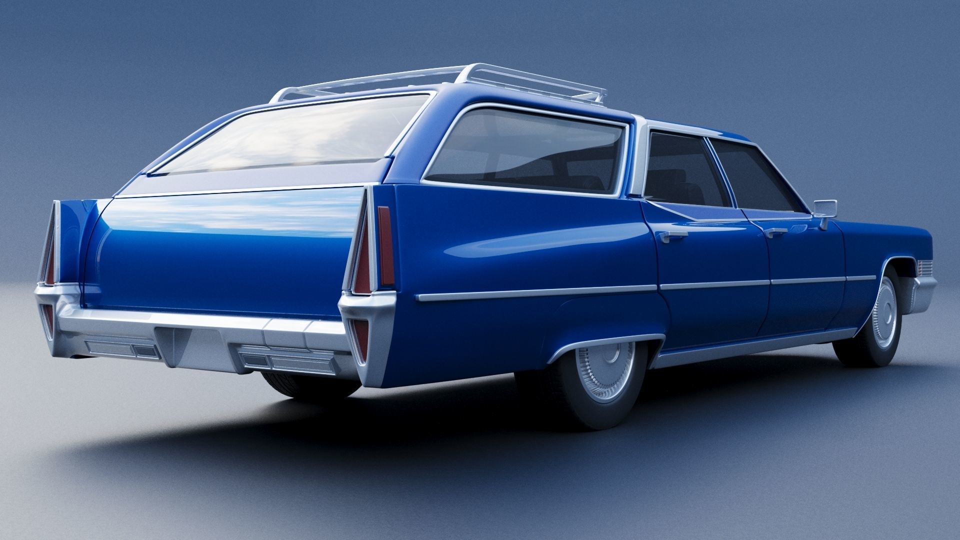 Cadillac Fleetwood Brougham Wagon 1970 3D print model_5