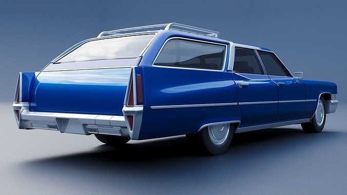 Cadillac Fleetwood Brougham Wagon 1970 3D print model 6