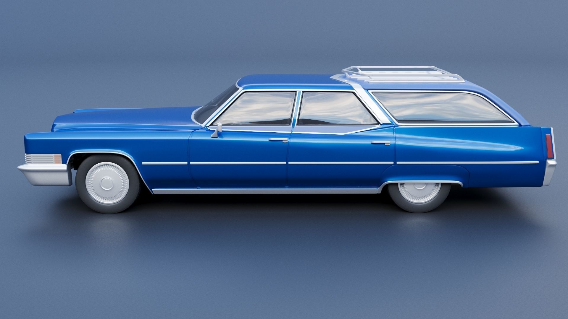 Cadillac Fleetwood Brougham Wagon 1970 3D print model_3