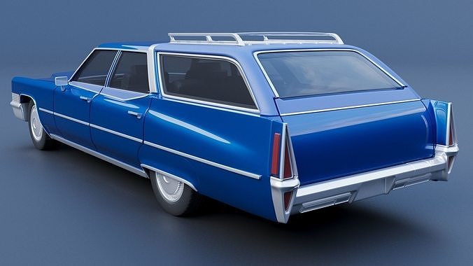 Cadillac Fleetwood Brougham Wagon 1970 3D print model 5