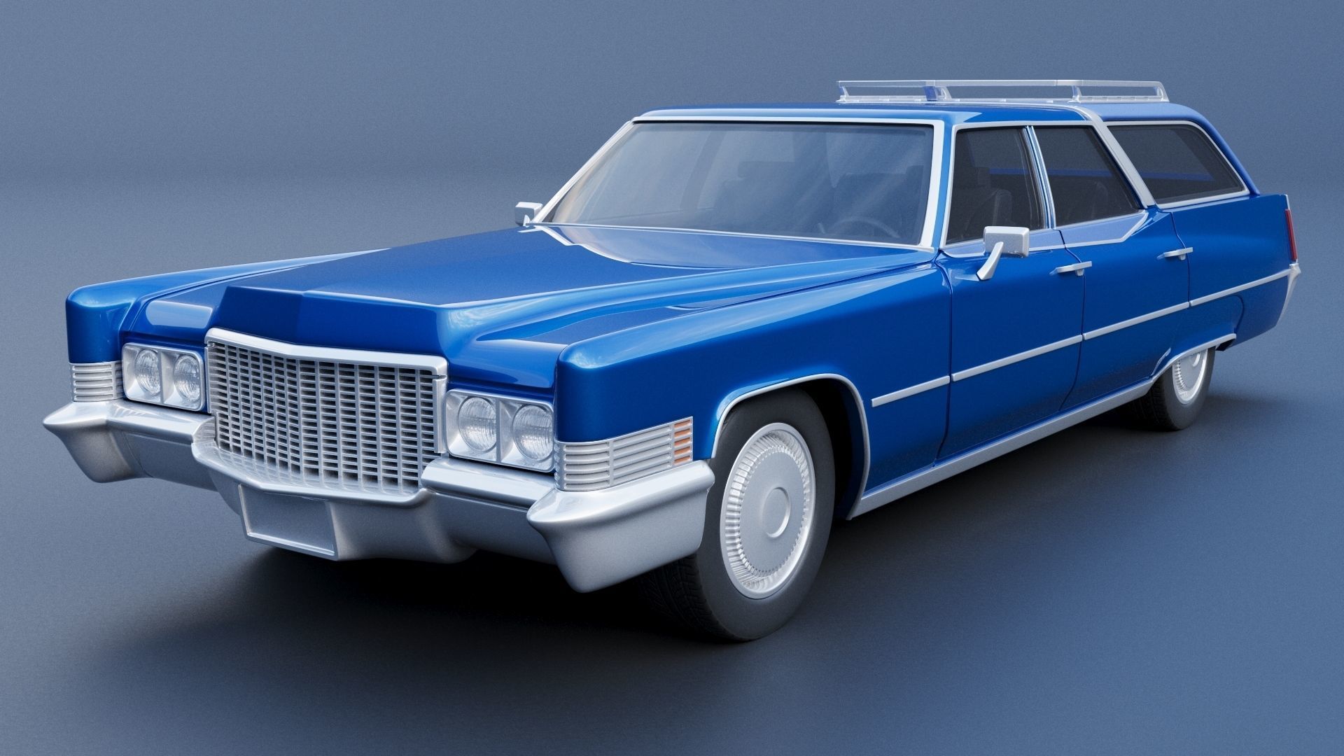 Cadillac Fleetwood Brougham Wagon 1970 3D print model_2
