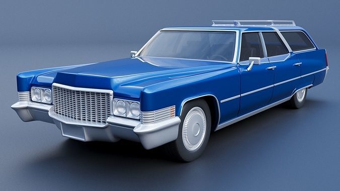 Cadillac Fleetwood Brougham Wagon 1970 3D print model 3