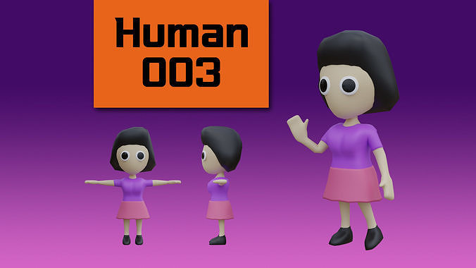 Human 003 Woman 3D model | CGTrader