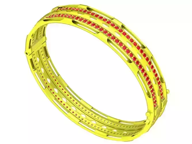 6329 Vietnamese elephant tail hair Diamond bangle