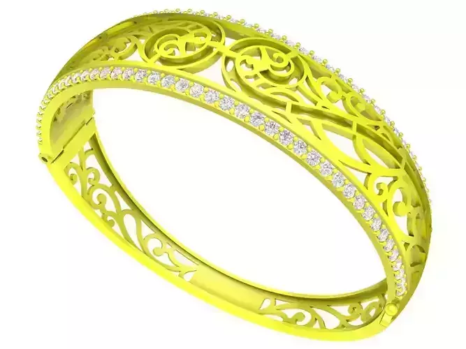 6333 Art Diamond Bangle