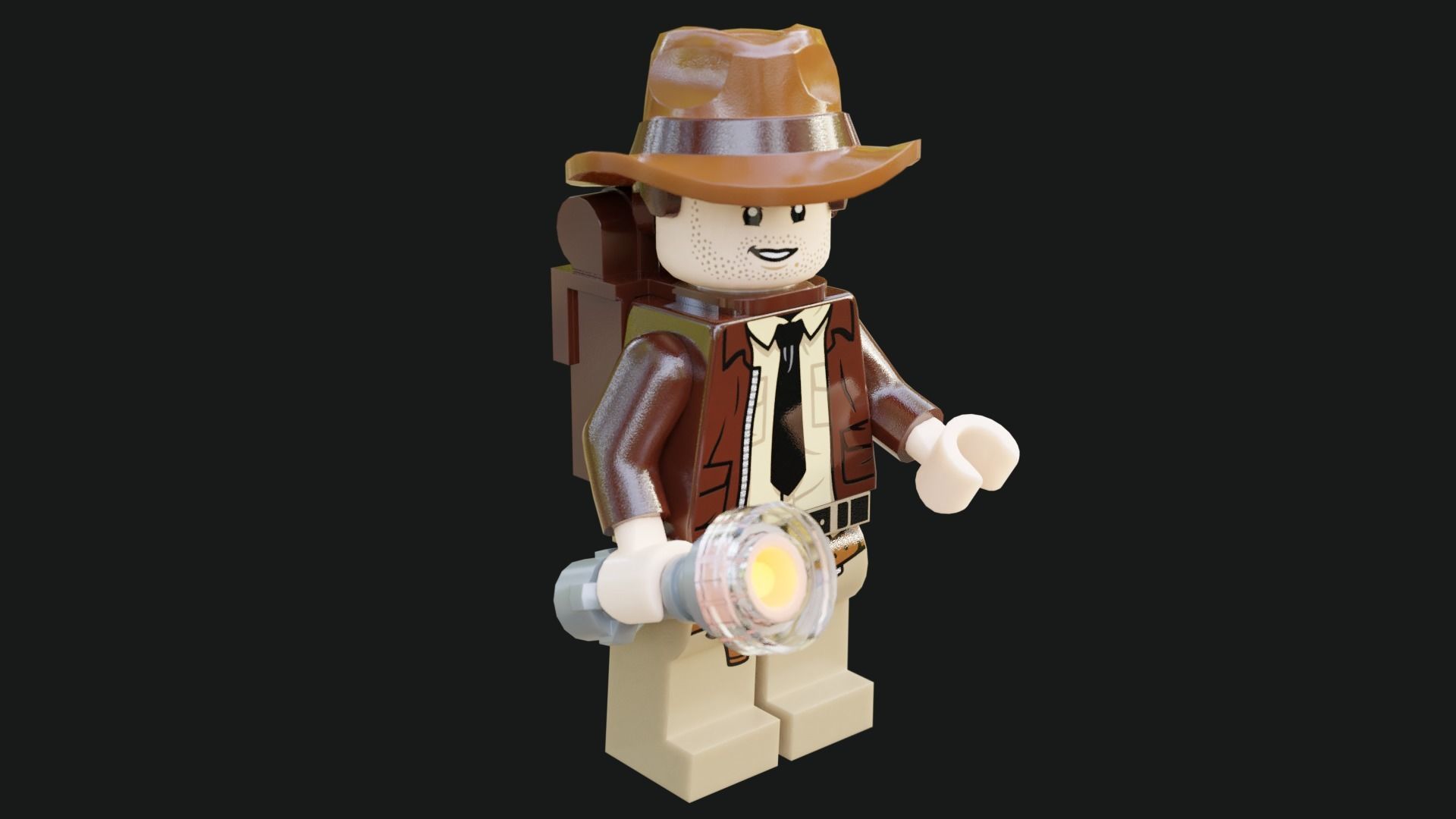 Indiana Jones Lego Minifigures 3D model_1