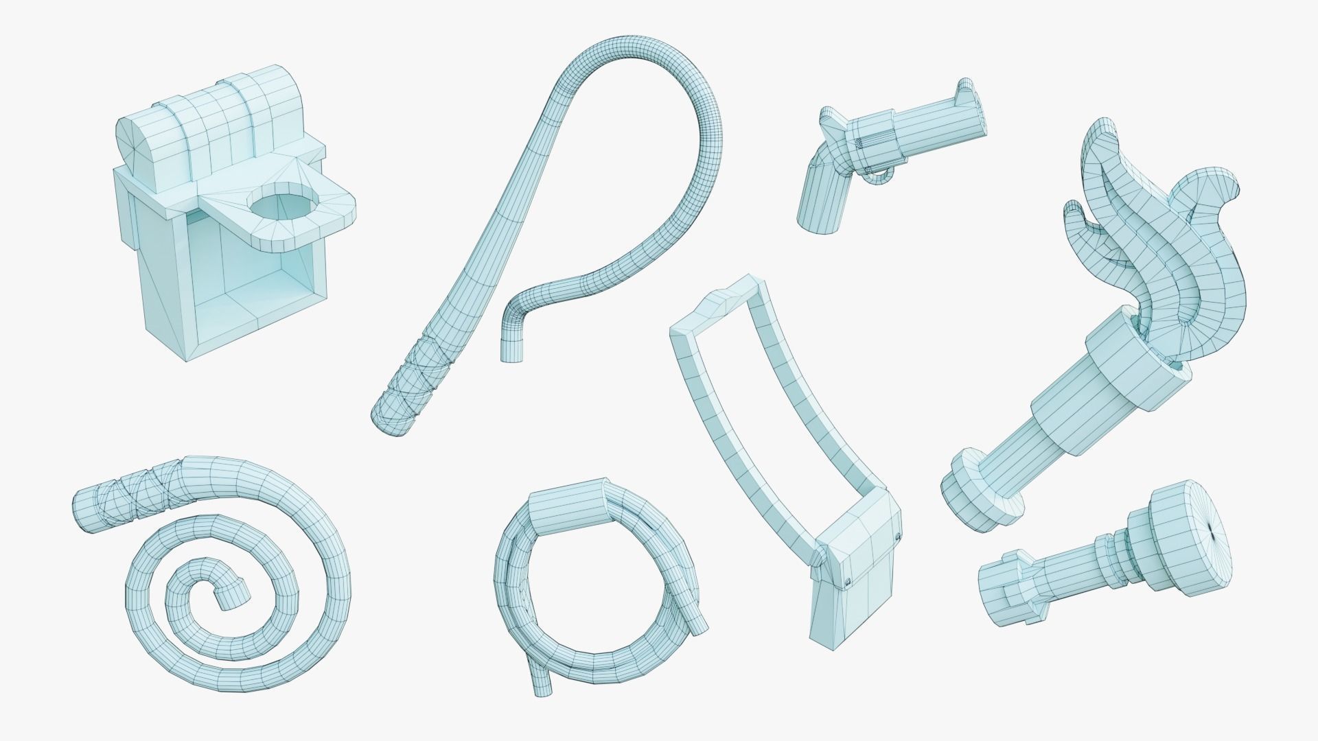 Indiana Jones Lego Minifigures 3D model_11