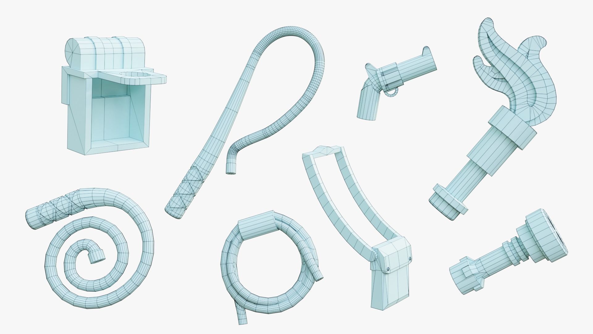 Indiana Jones Lego Minifigures 3D model_10