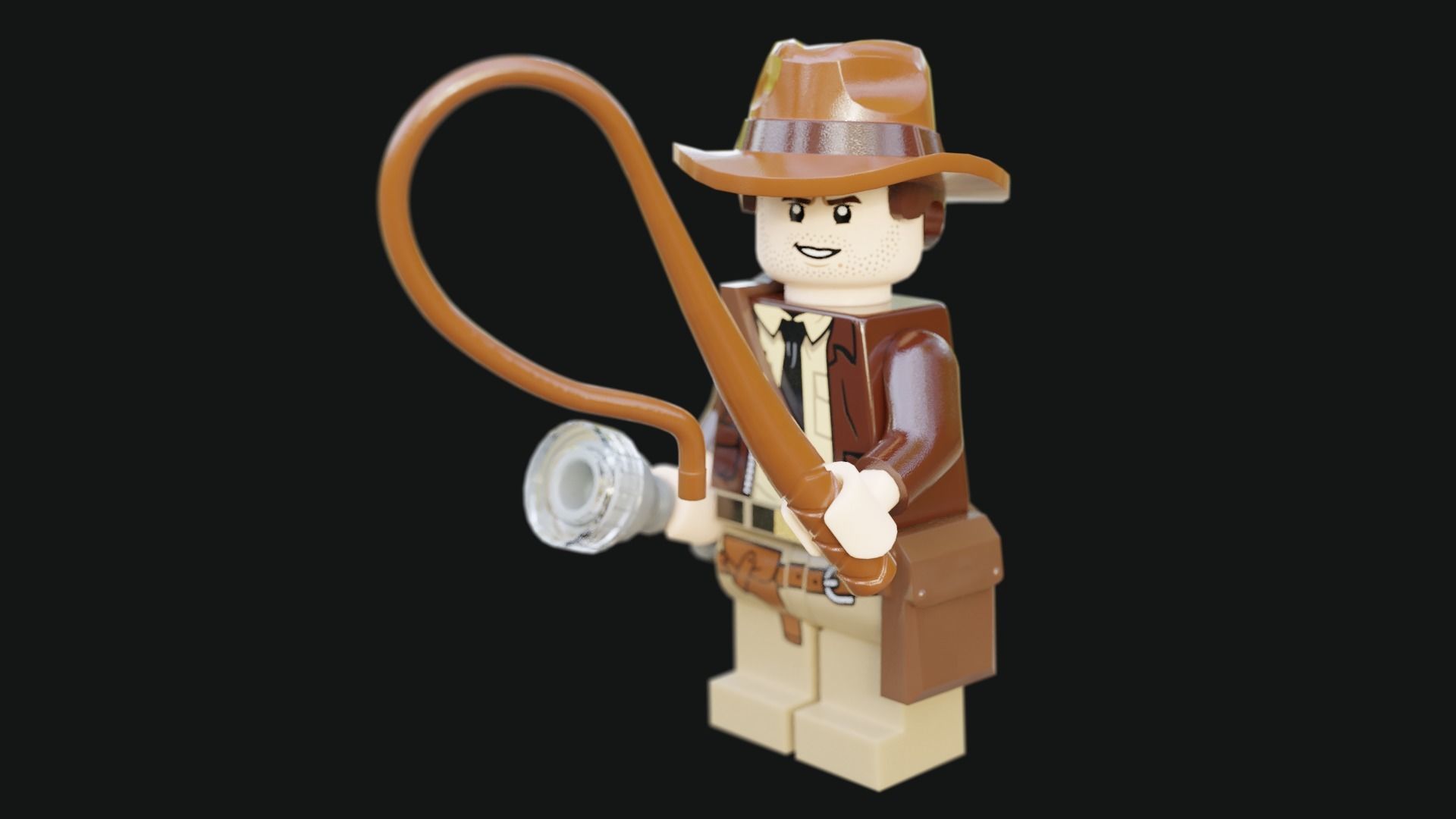 Indiana Jones Lego Minifigures 3D model_3