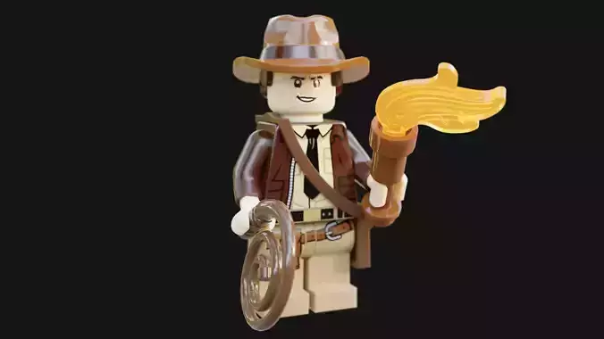 Indiana Jones Lego Minifigures 3D model