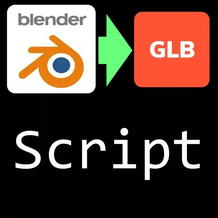 SCRIPT blend to glb batch converter Free 3D model_0