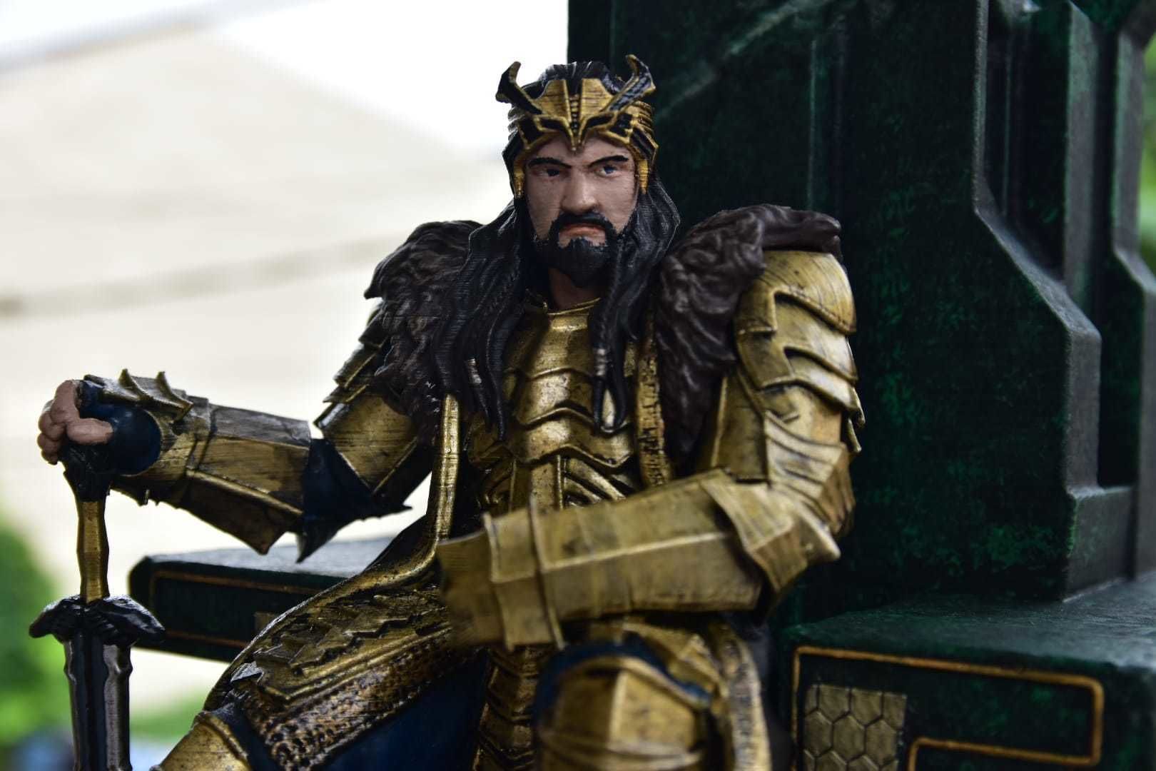 Thorin on Erebor Throne 3D print model_1