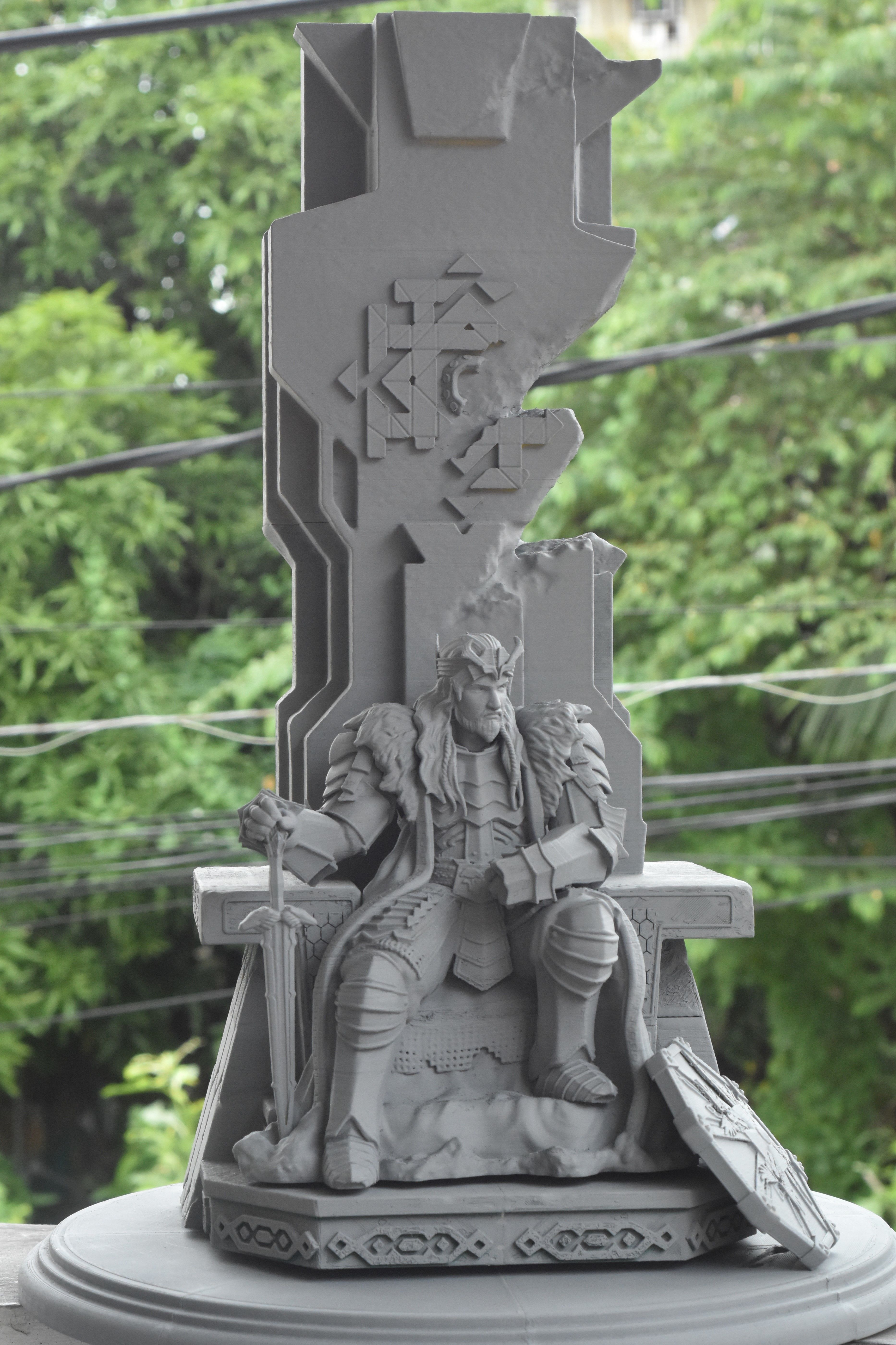 Thorin on Erebor Throne 3D print model_3