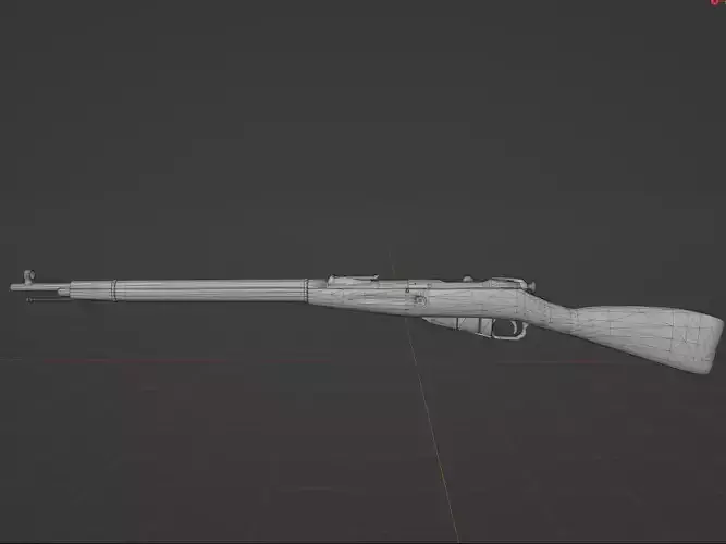 Mosin Nagant 1891 30 Low-poly 3D model