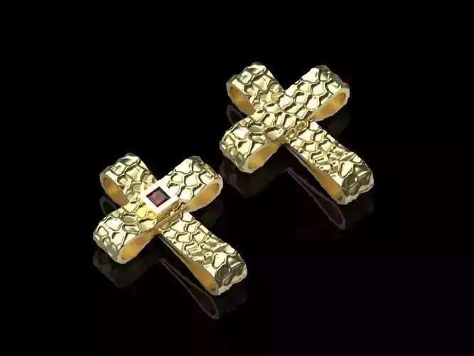 Cross010 Two cross models with texture