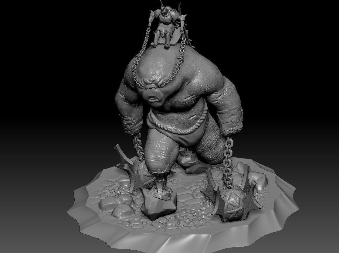 Stumpy the Truncated Troll 3D print model_4