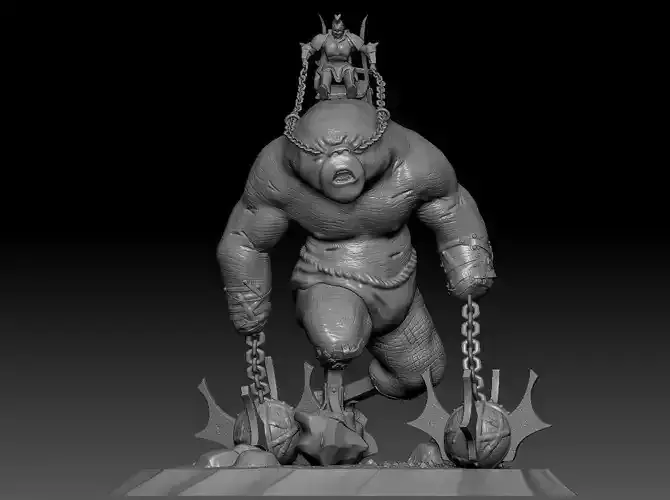 Stumpy the Truncated Troll 3D print model