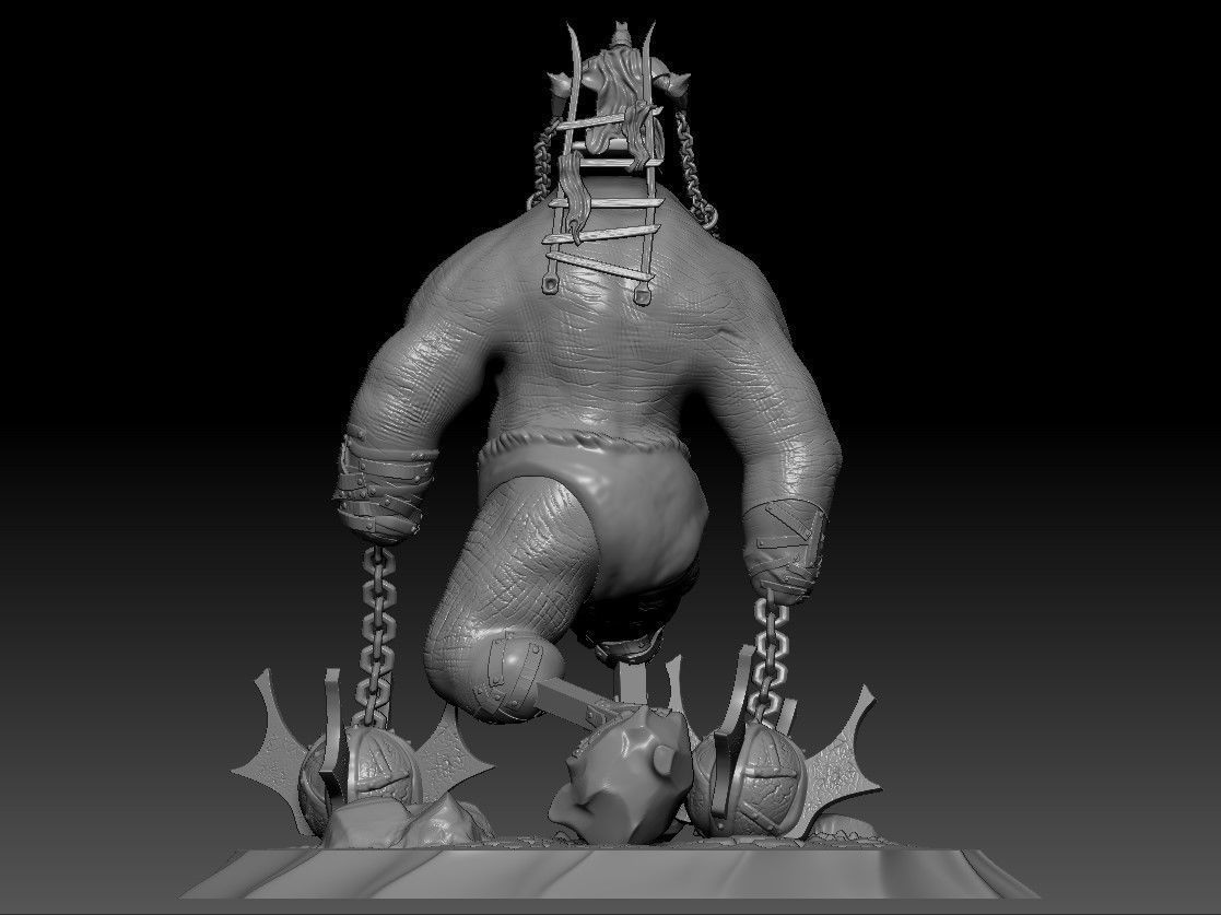 Stumpy the Truncated Troll 3D print model_2
